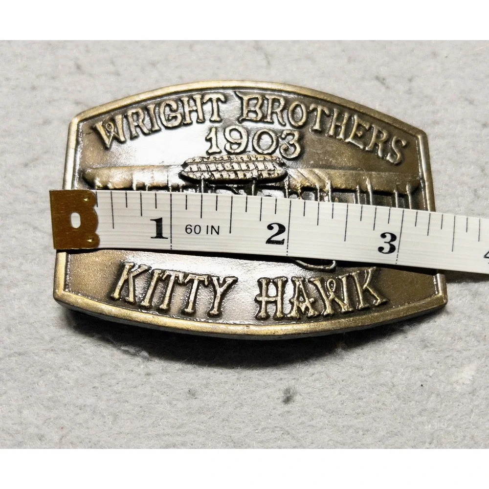 Wright Brothers Kitty Hawk 1903 Belt Buckle‎ First In Flight